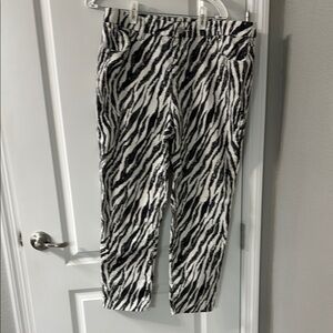 Chicos Zebra Print Women’s Ankle Pants